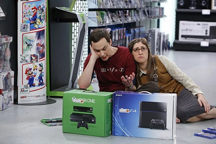 Sheldon confused between buying an Xbox One and PS4